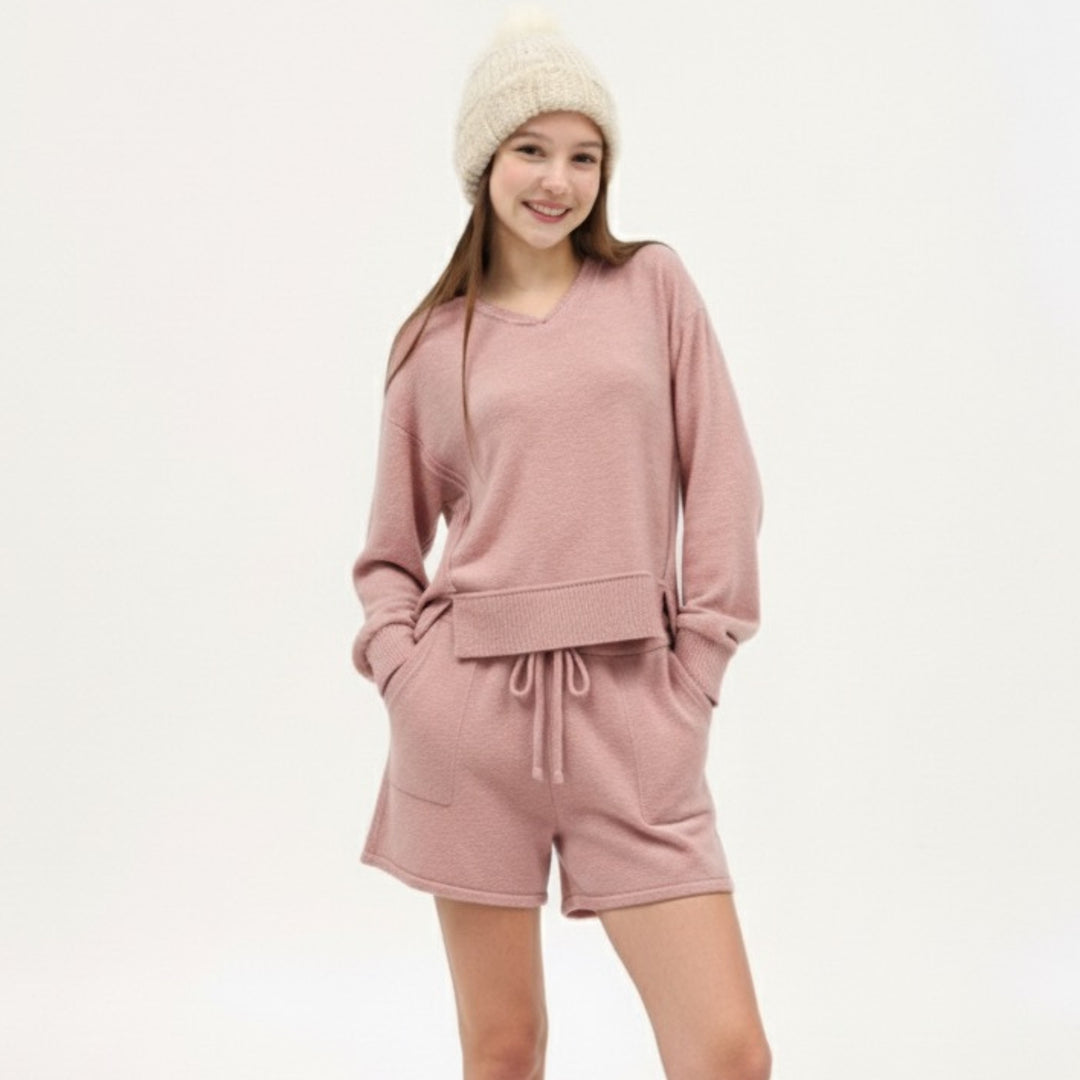 Tenly Cozy Rose Shorts