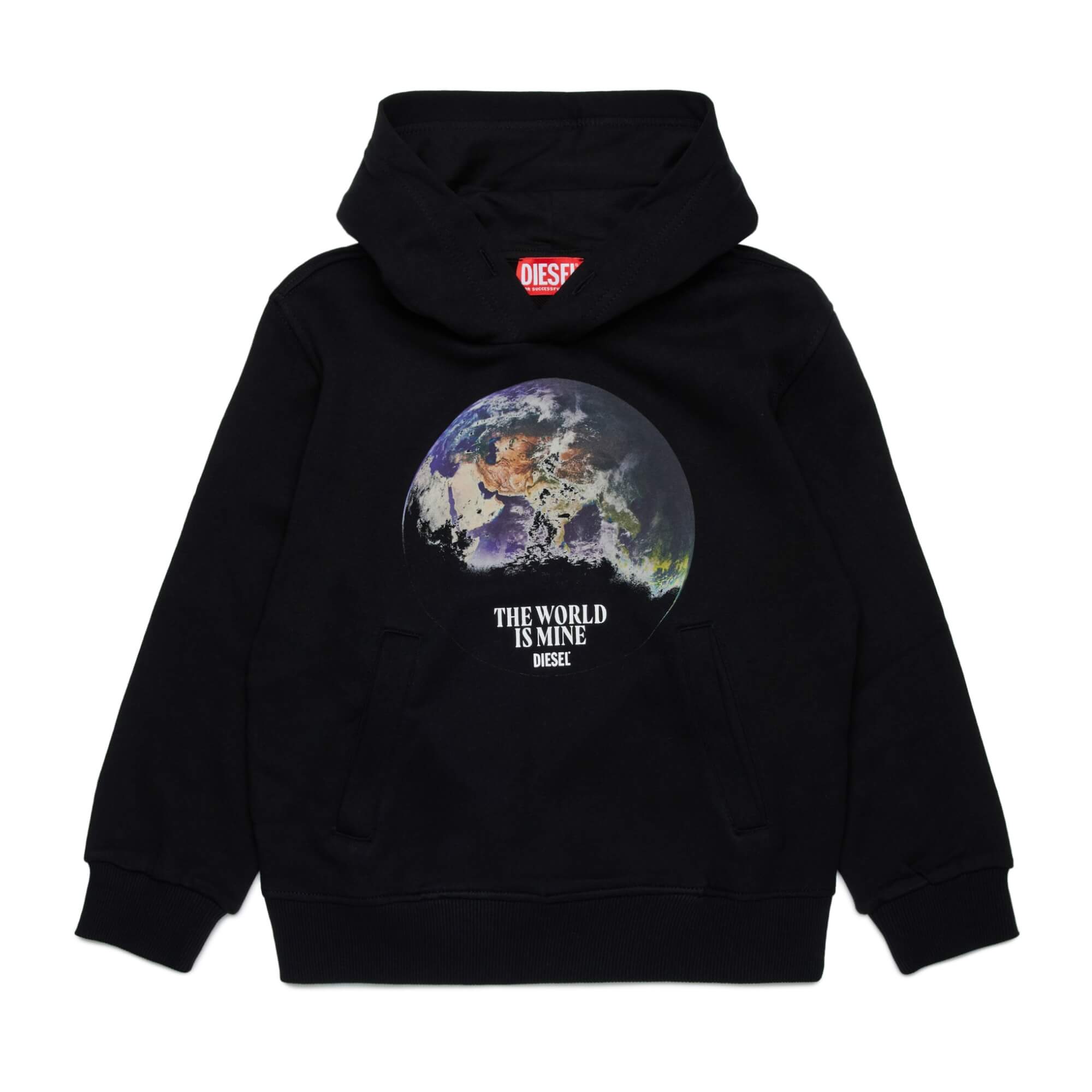 Diesel The World is Mine Black Hoodie – Kid Biz