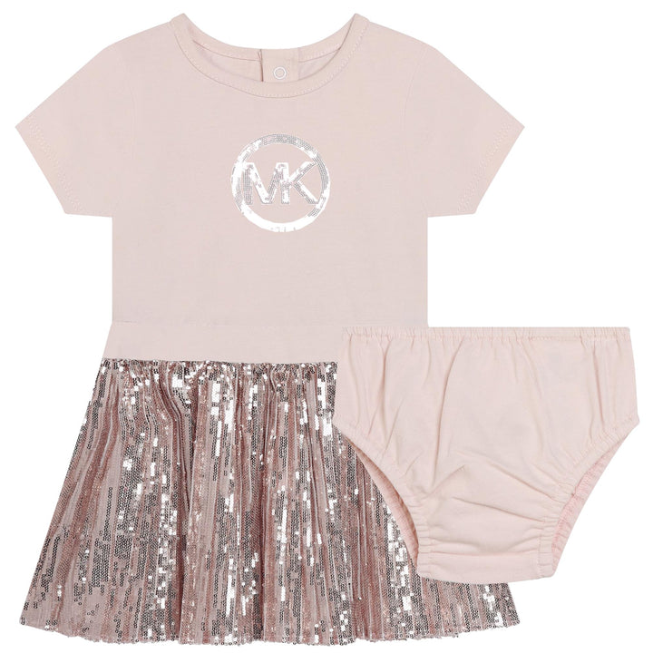 Michael Kors Baby Girls Pink Sparkle Dress