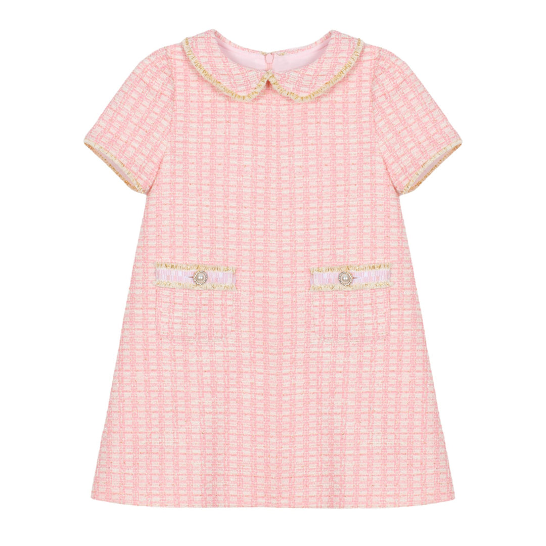 Patachou Pink Tweed Dress