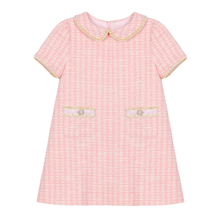 Patachou Pink Tweed Dress