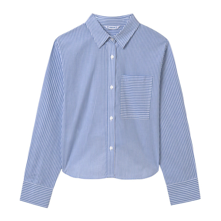 Mayoral Striped Blue Shirt
