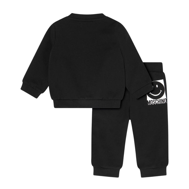 Moschino Baby Boys Smile Black Ensemble
