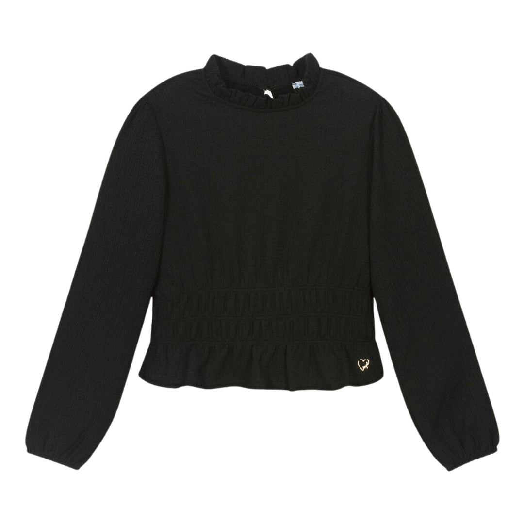 Mayoral Black Frill Blouse