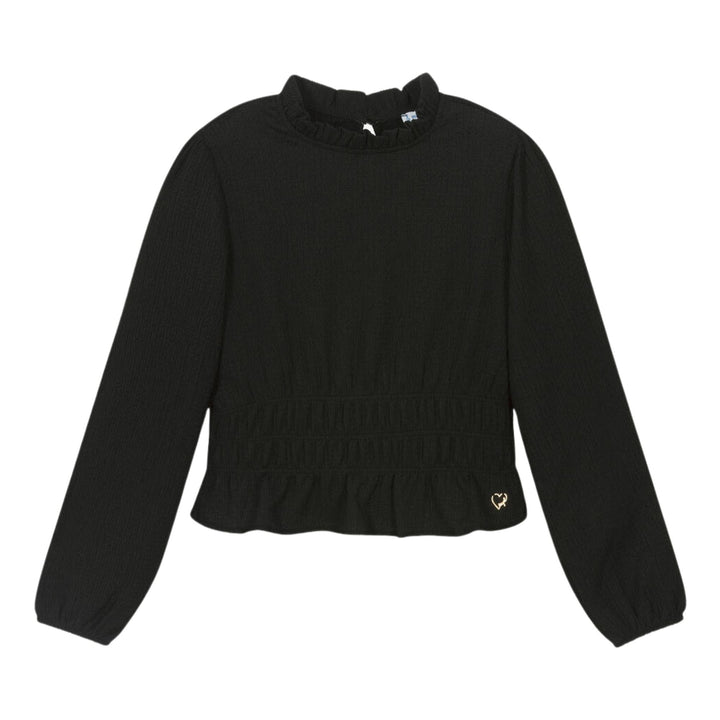 Mayoral Black Frill Blouse