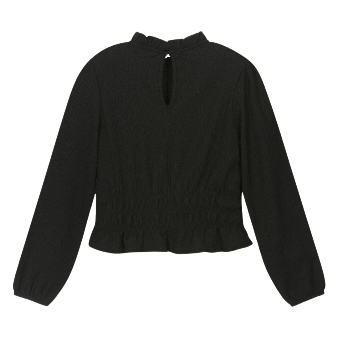 Mayoral Black Frill Blouse