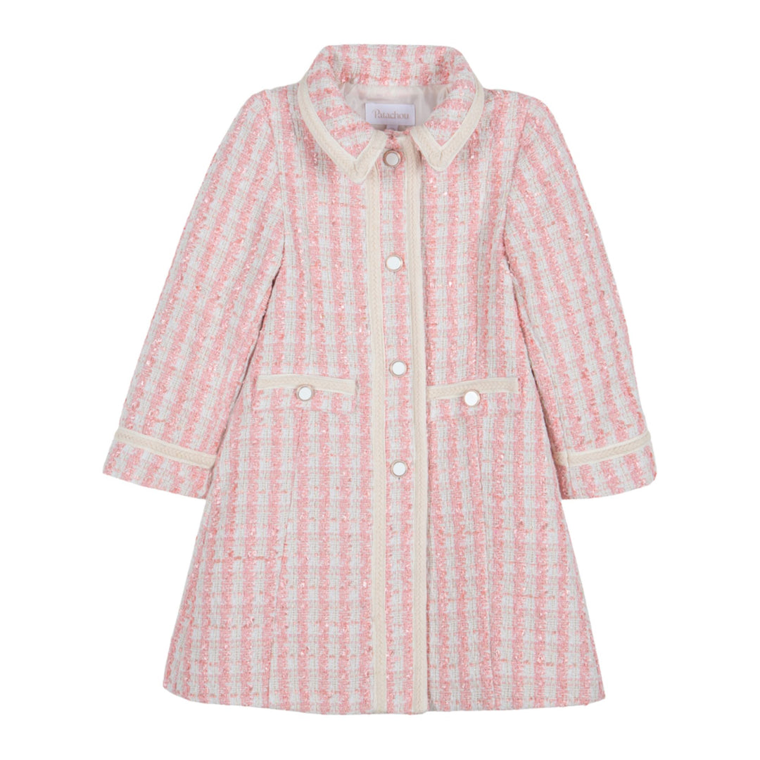 Patachou Pale Pink Tweed Coat