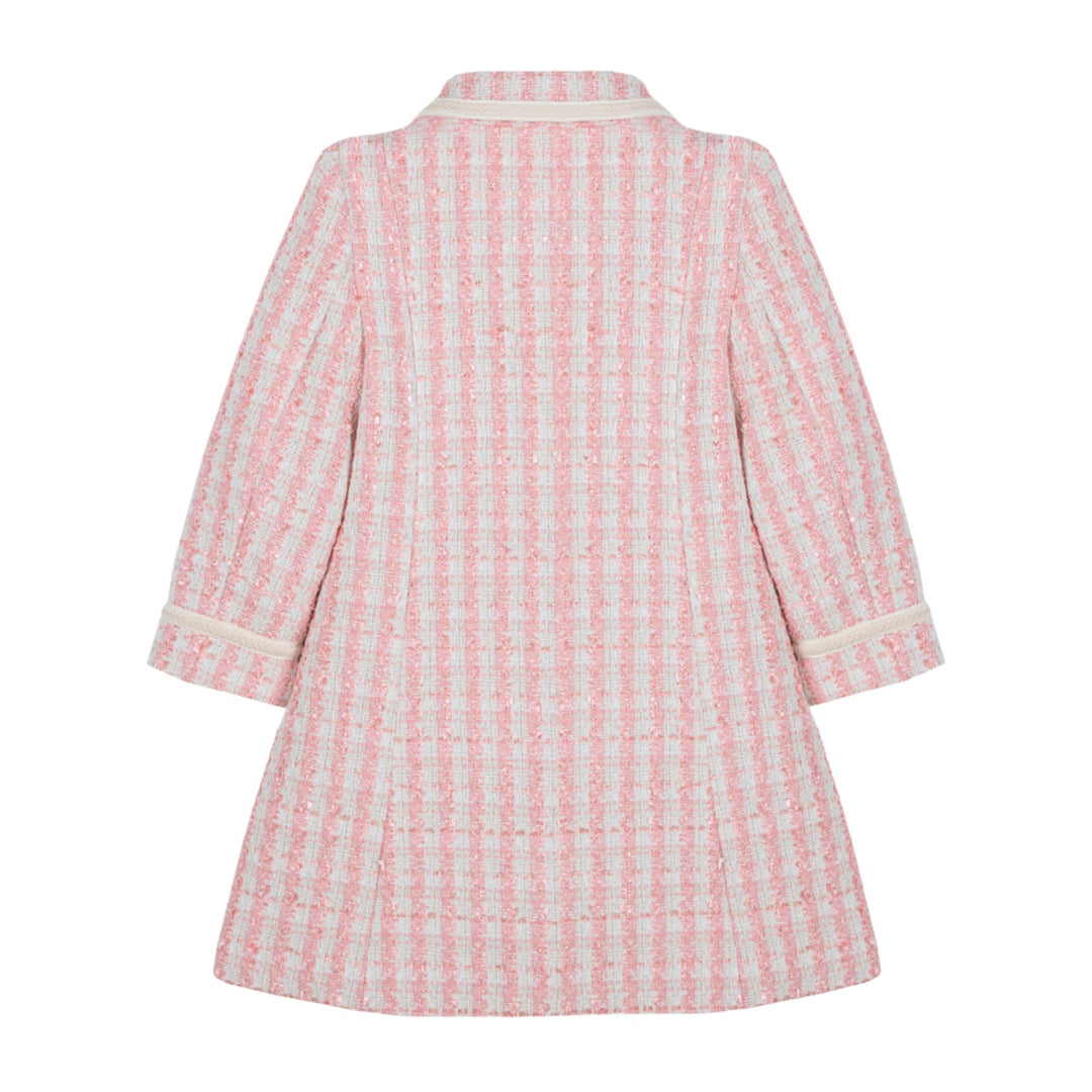 Patachou Pale Pink Tweed Coat