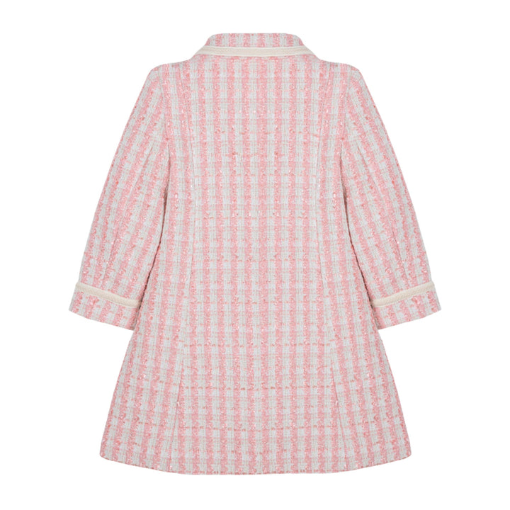 Patachou Pale Pink Tweed Coat