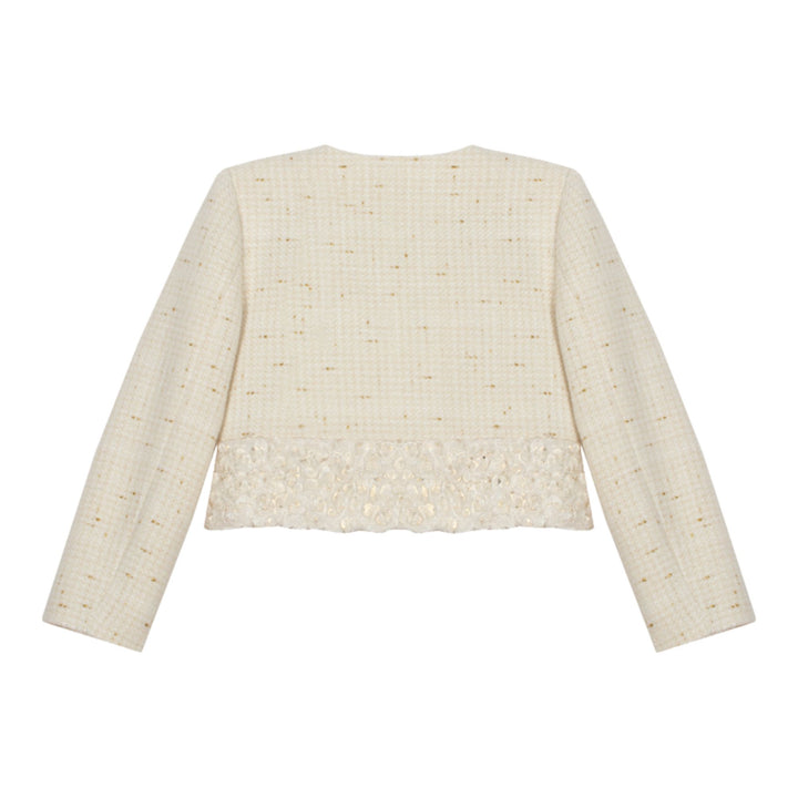 Patachou Ecru & Gold Lurex Jacket