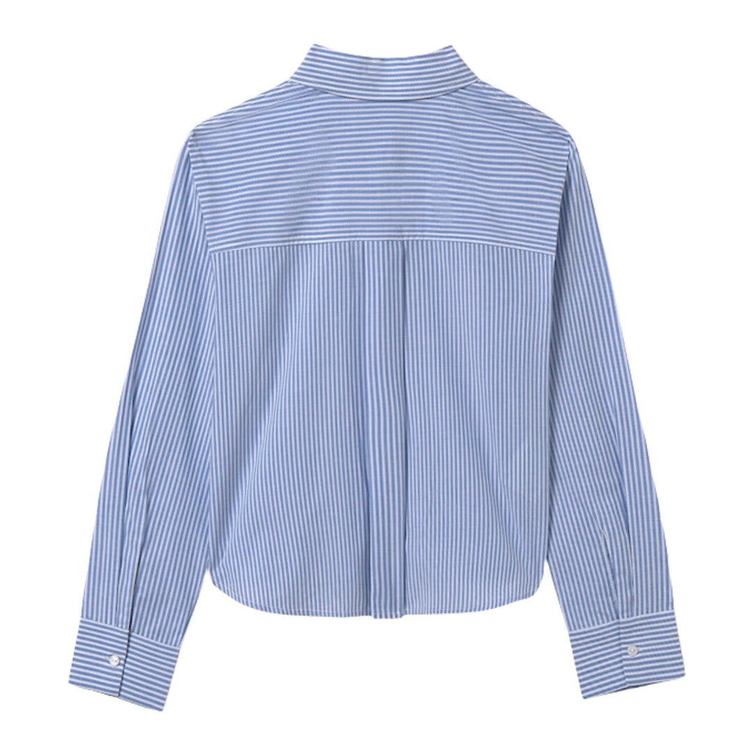 Mayoral Striped Blue Shirt