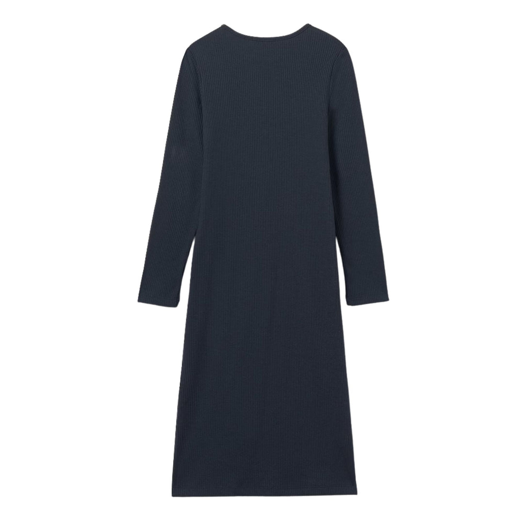 Mayoral Rib Knit Navy Dress