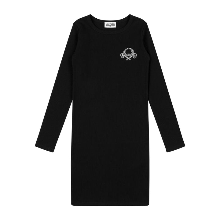 Moschino Laurel Crown Rib Dress