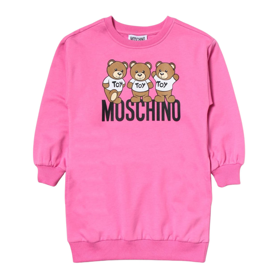 Moschino Triple Teddy Fuchsia Dress