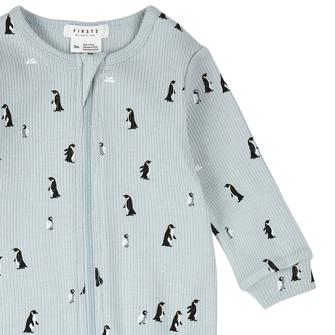 Petit Lem Baby Boys Penguin Print Pyjama