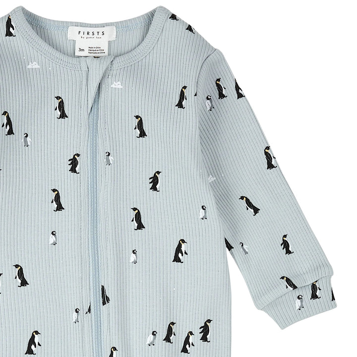 Petit Lem Baby Boys Penguin Print Pyjama