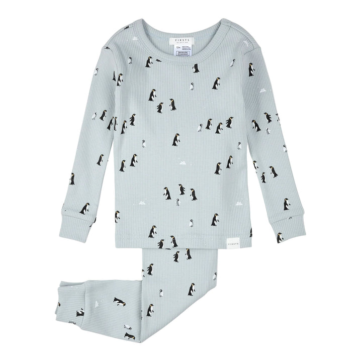 Petit Lem Baby Boys Penguin PJ Set