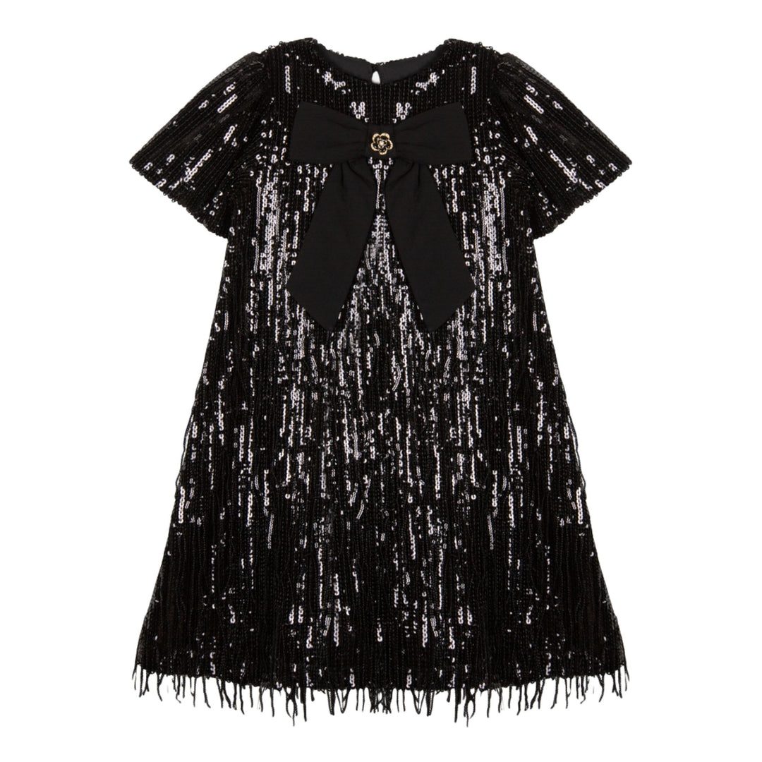 Patachou Black Sequin Dress