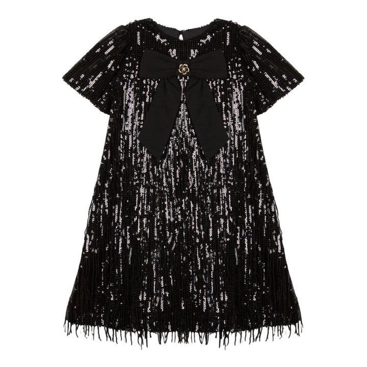 Patachou Black Sequin Dress