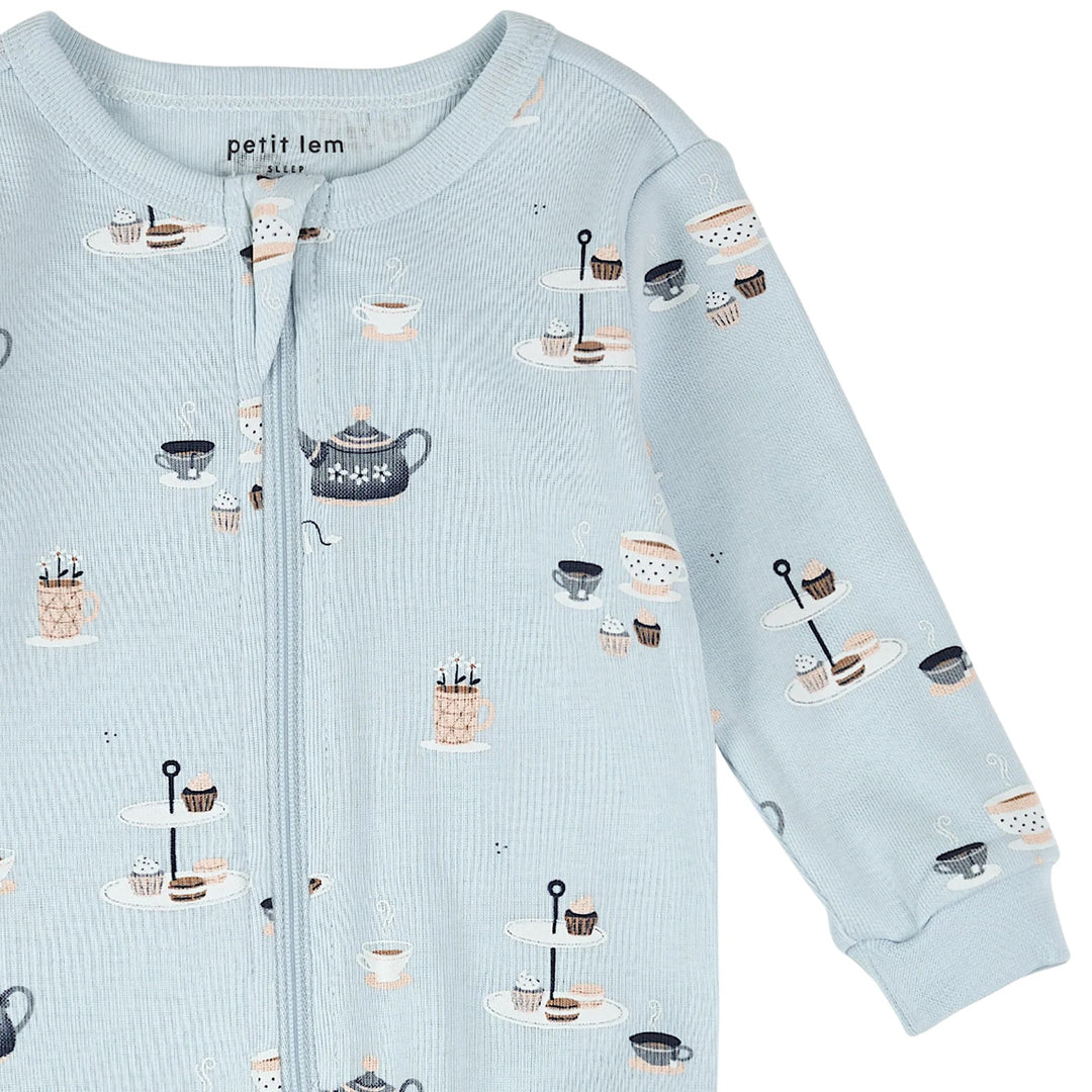 Petit Lem Baby Tea Party Print Pyjama