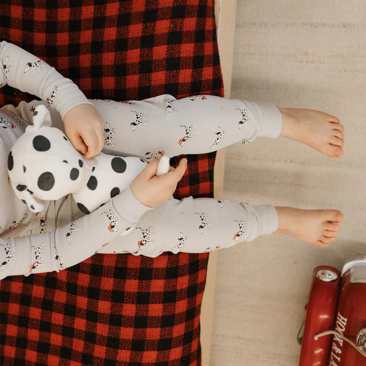 Petit Lem Firefighter Dalmatian Print PJ Set