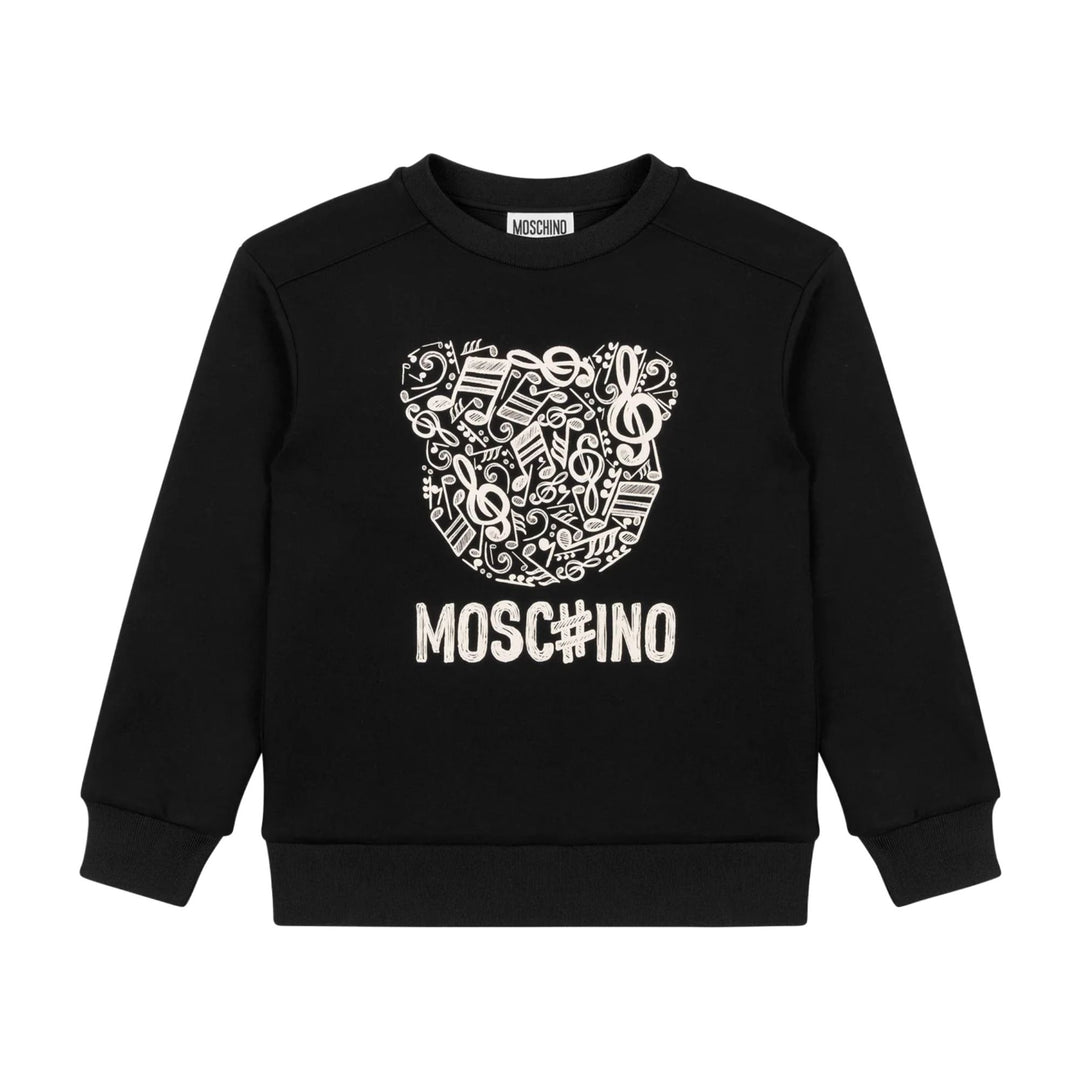 Moschino Music Bear Black Sweatshirt