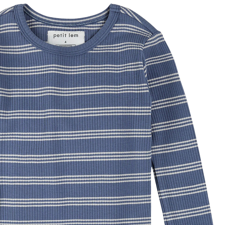 Petit Lem Blue Striped PJ Set