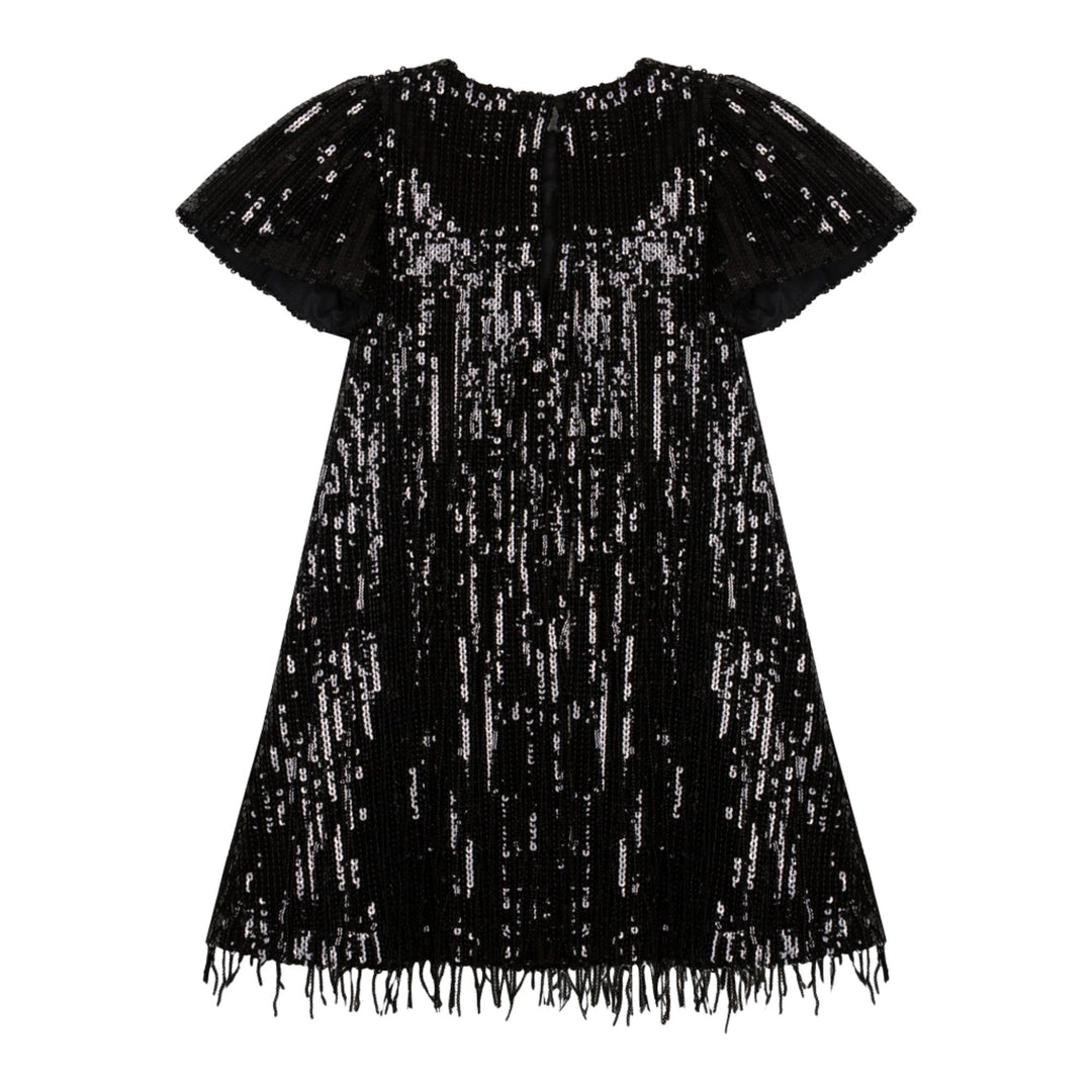 Patachou Black Sequin Dress