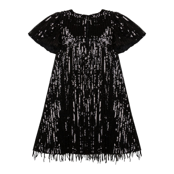 Patachou Black Sequin Dress