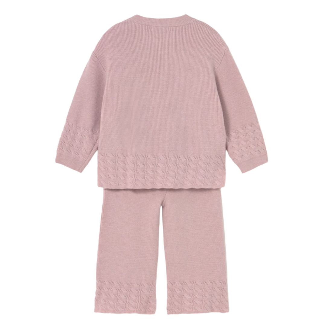 Mayoral Baby Girls Knit Quartz Ensemble