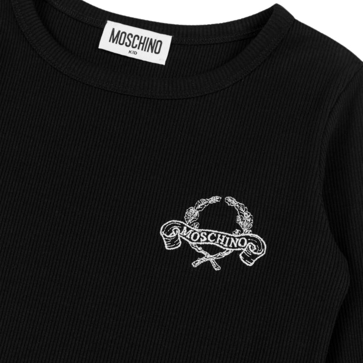 Moschino Laurel Crown Rib Dress