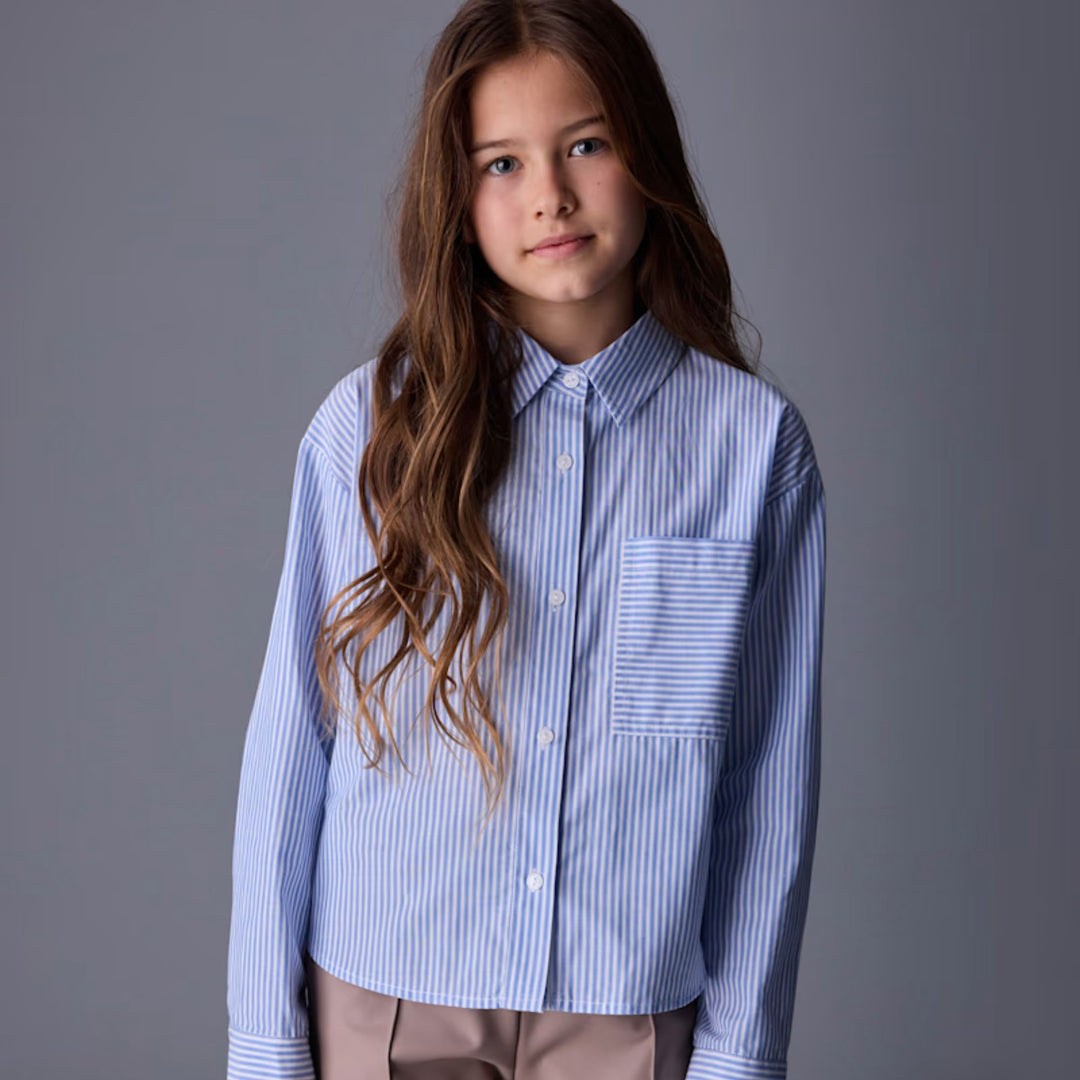 Mayoral Striped Blue Shirt