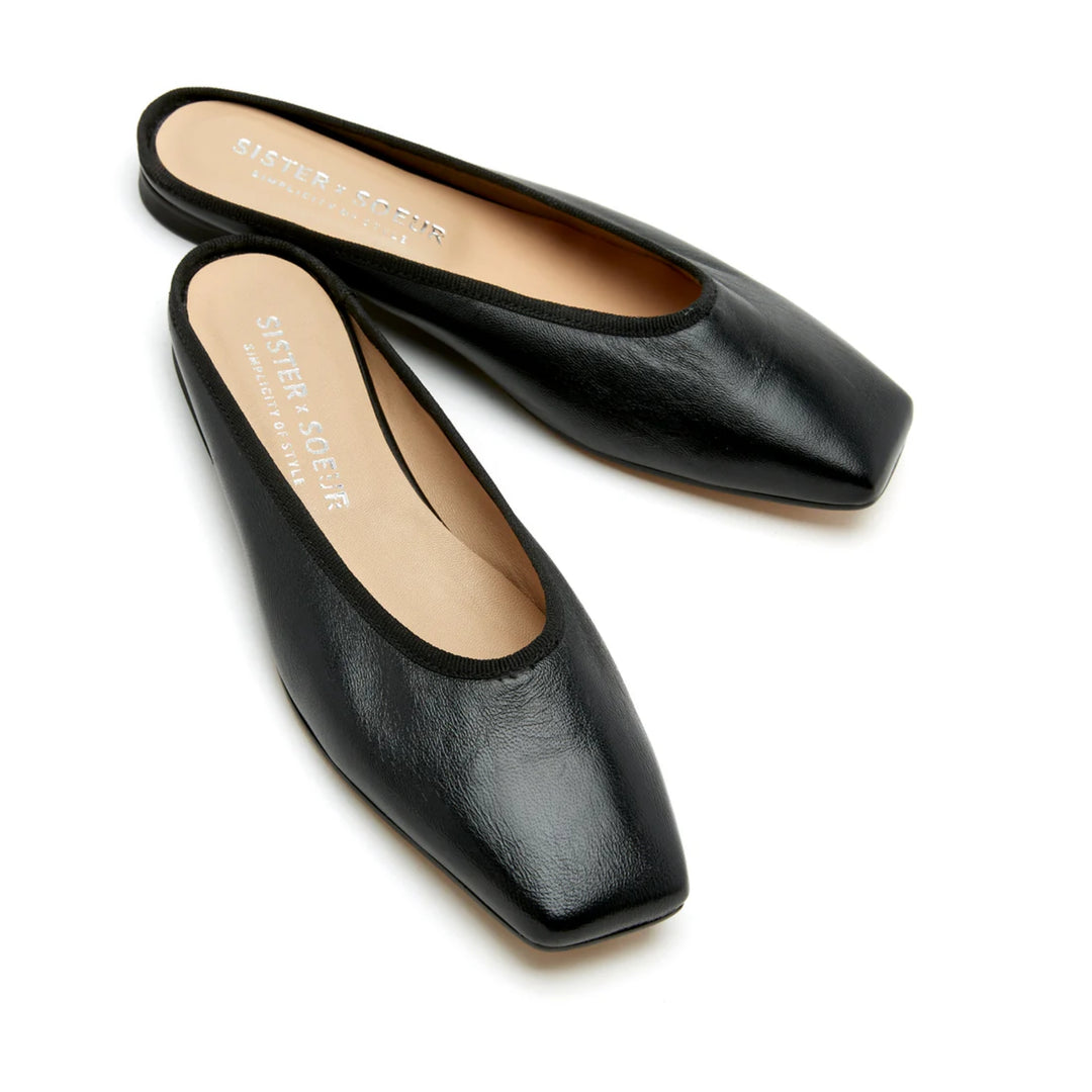 Sister X Soeur Womens Collins Black Flats