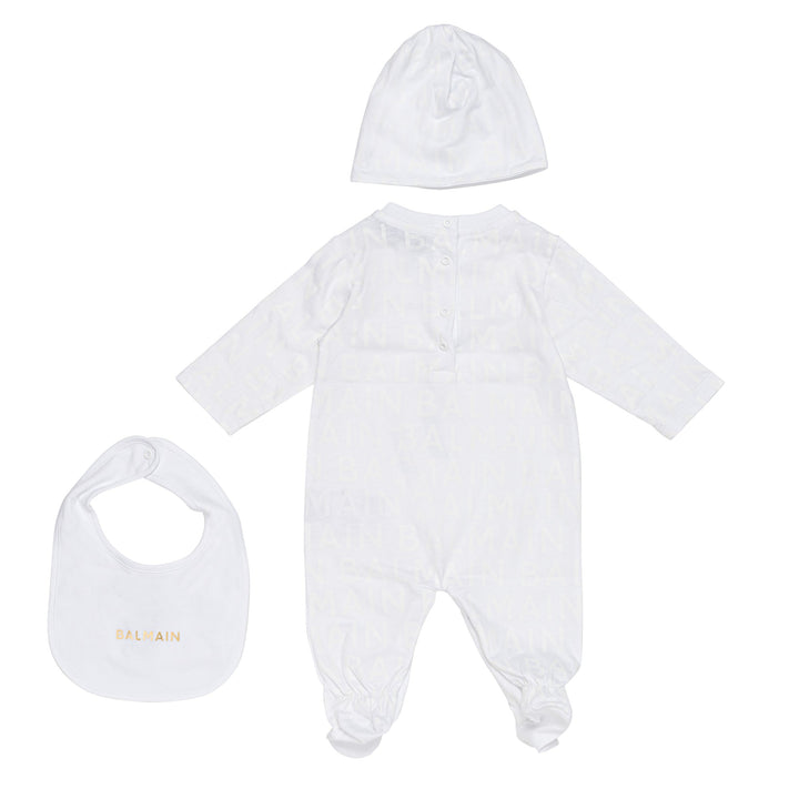 Balmain Baby White Pyjama Ensemble