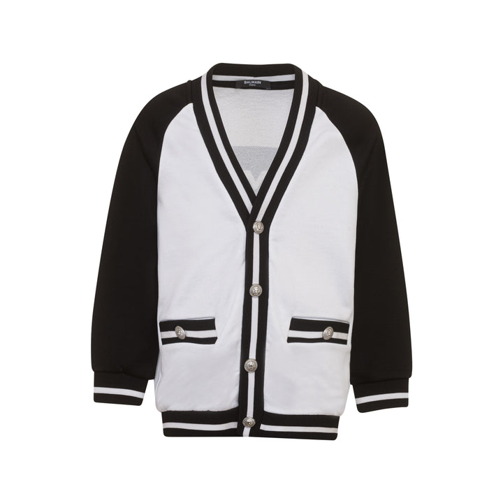 Balmain Black & White Cardigan