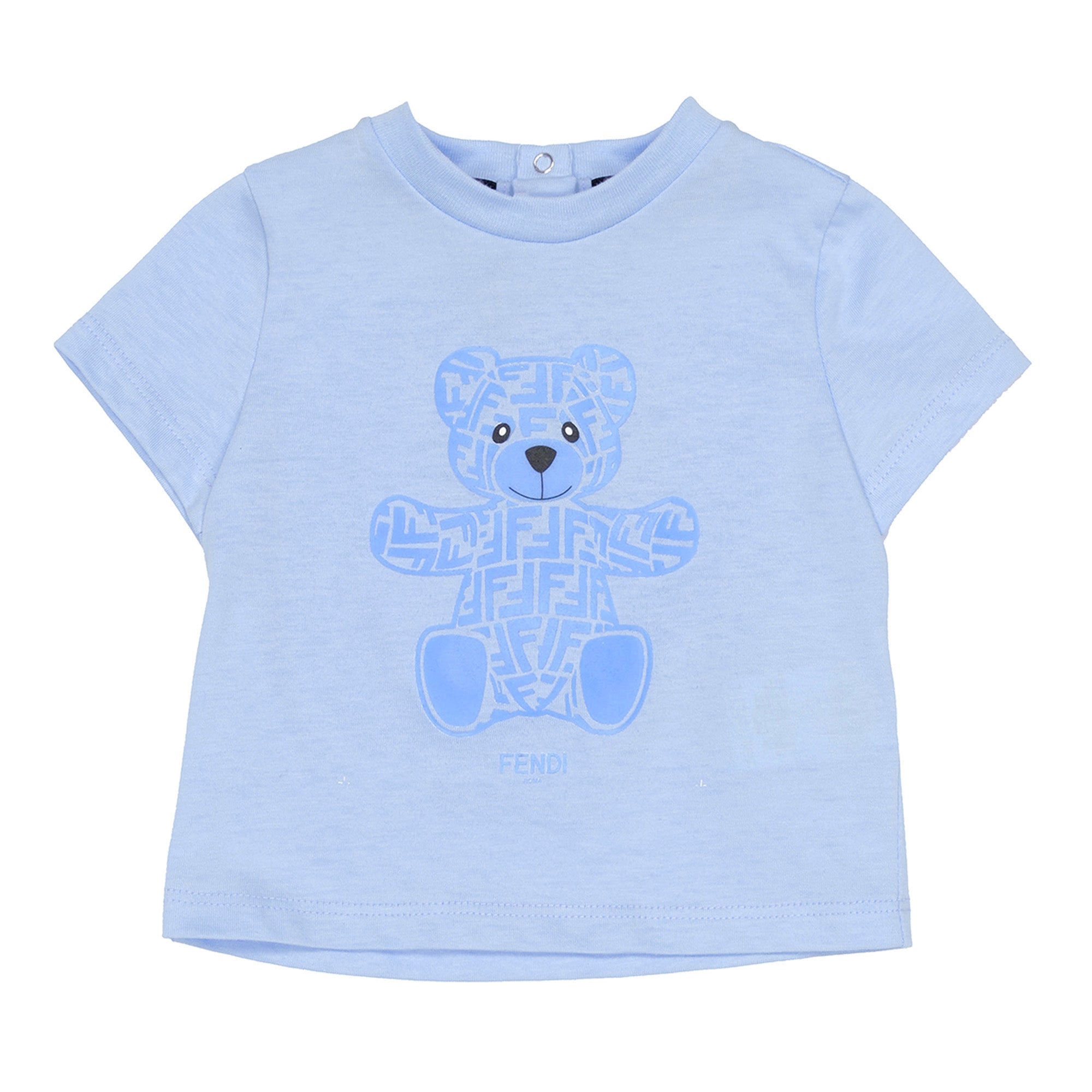 Fendi Baby Boys Blue T-Shirt
