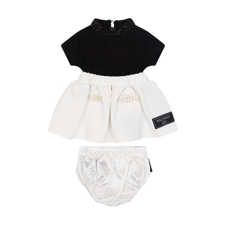 Balmain Baby Girls B&W Dress
