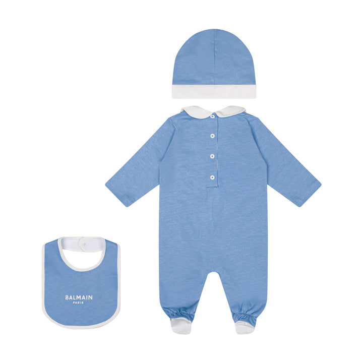 Balmain Baby Boys Blue & White Pyjama Set