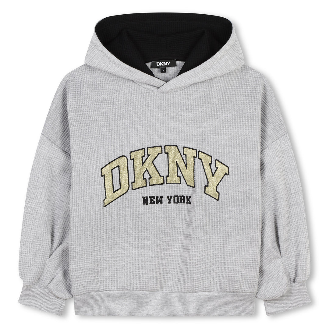 DKNY Grey Waffle Hoodie