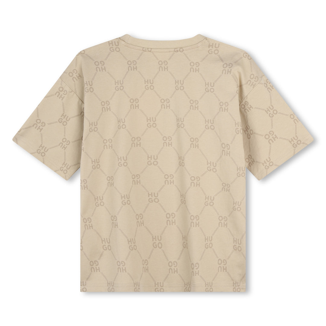 Hugo Monogram Beige T-Shirt