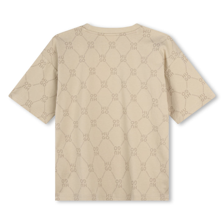 Hugo Monogram Beige T-Shirt