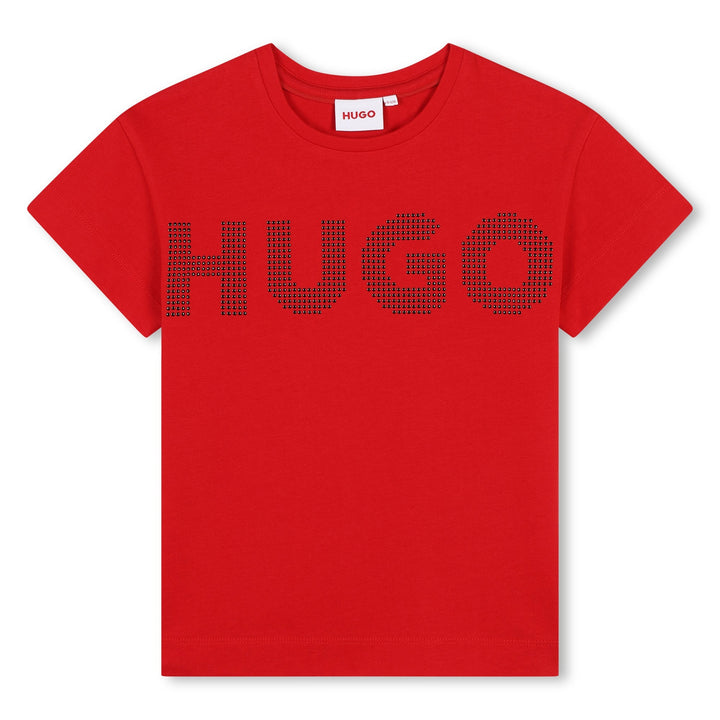 Hugo Stud Logo Red T-Shirt