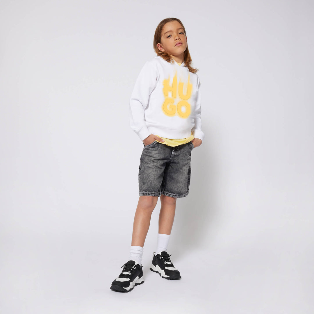 Hugo Dark Grey Jean Shorts