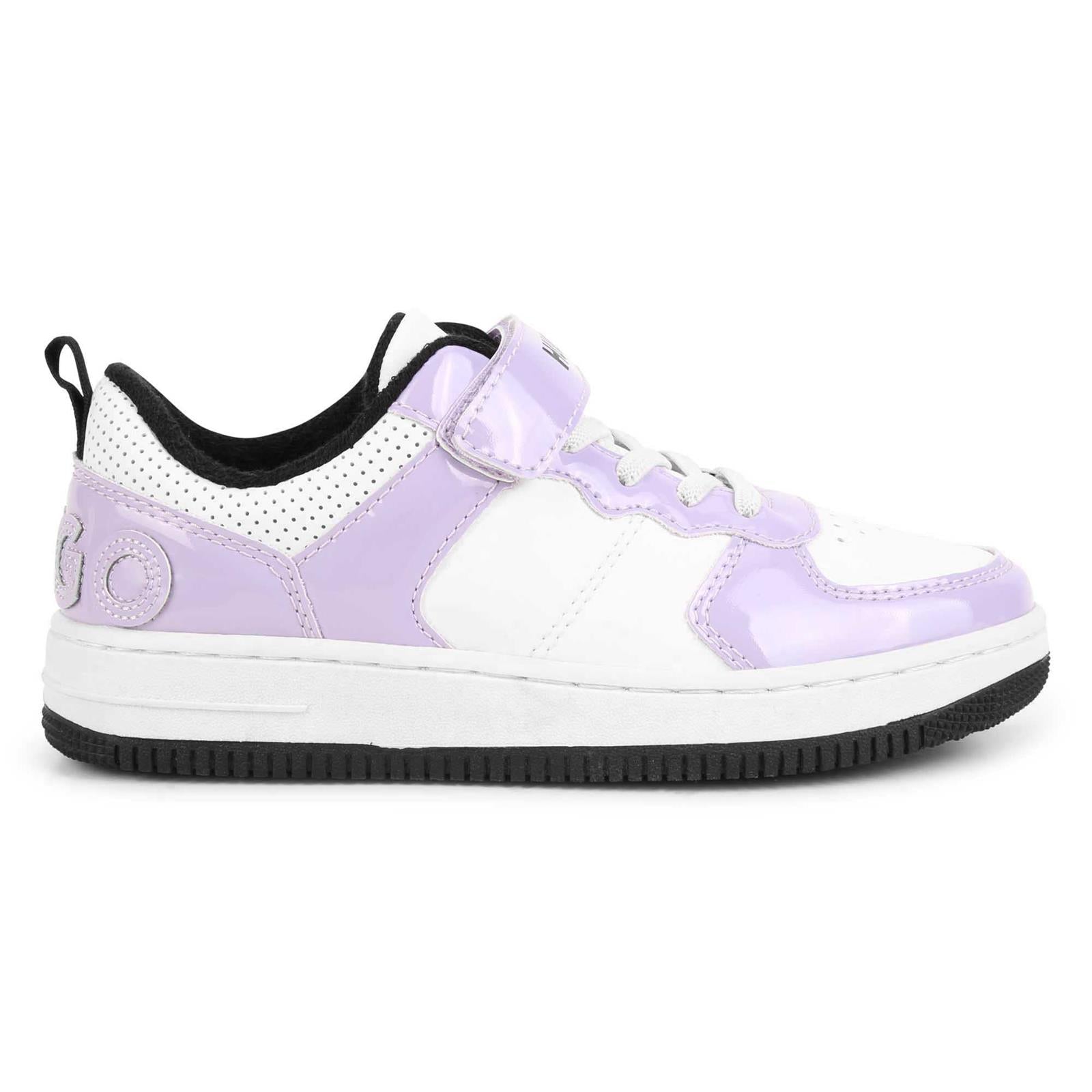 Hugo White and Lilac Sneakers