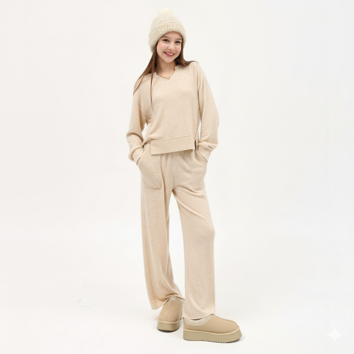 Tenly Cozy Beige Sweatshirt