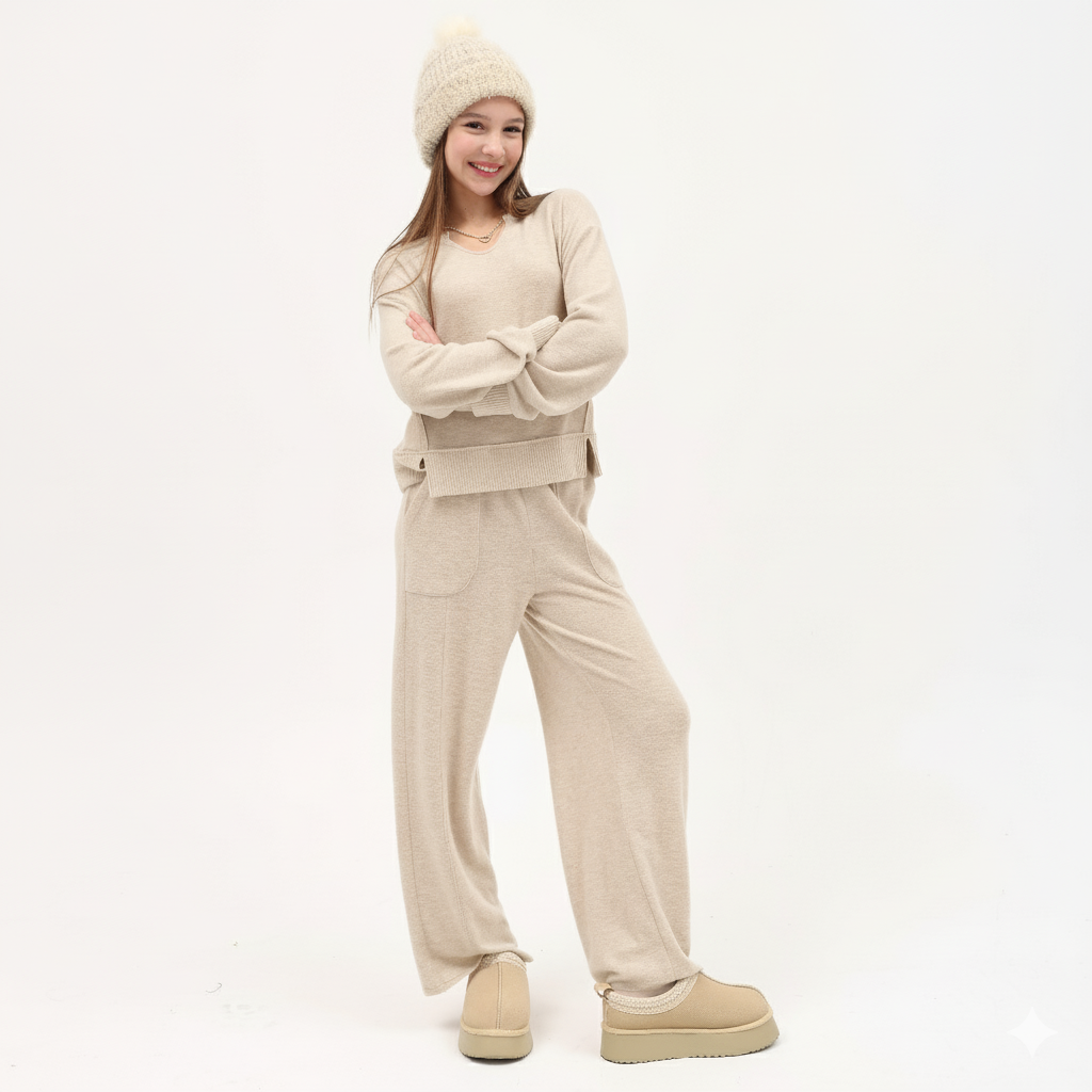 Tenly Cozy Beige Sweatshirt