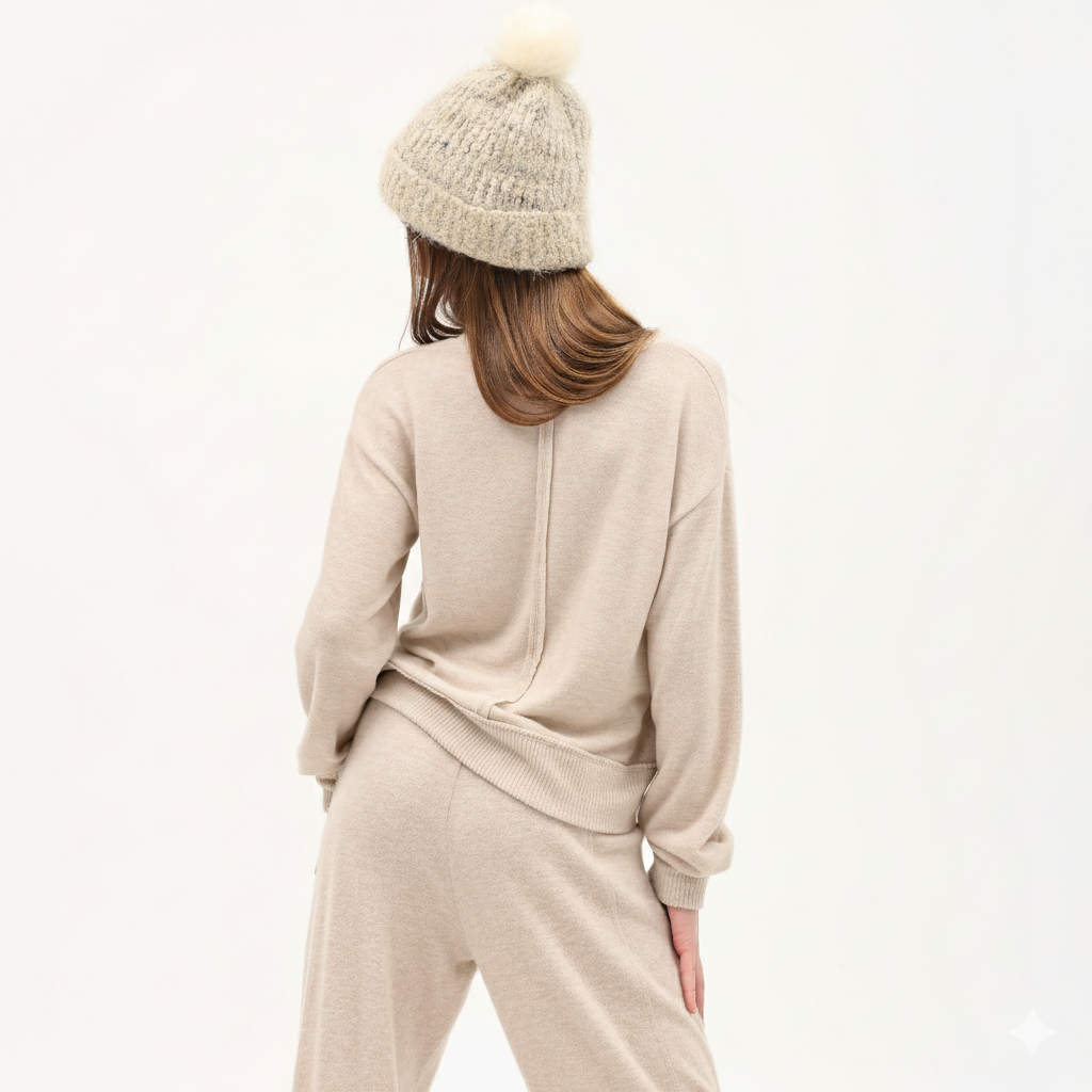 Tenly Cozy Beige Sweatshirt