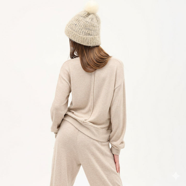 Tenly Cozy Beige Sweatshirt
