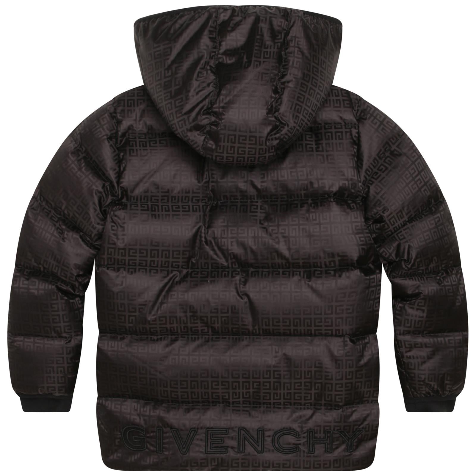 Givenchy Jacquard Black Puffer Jacket