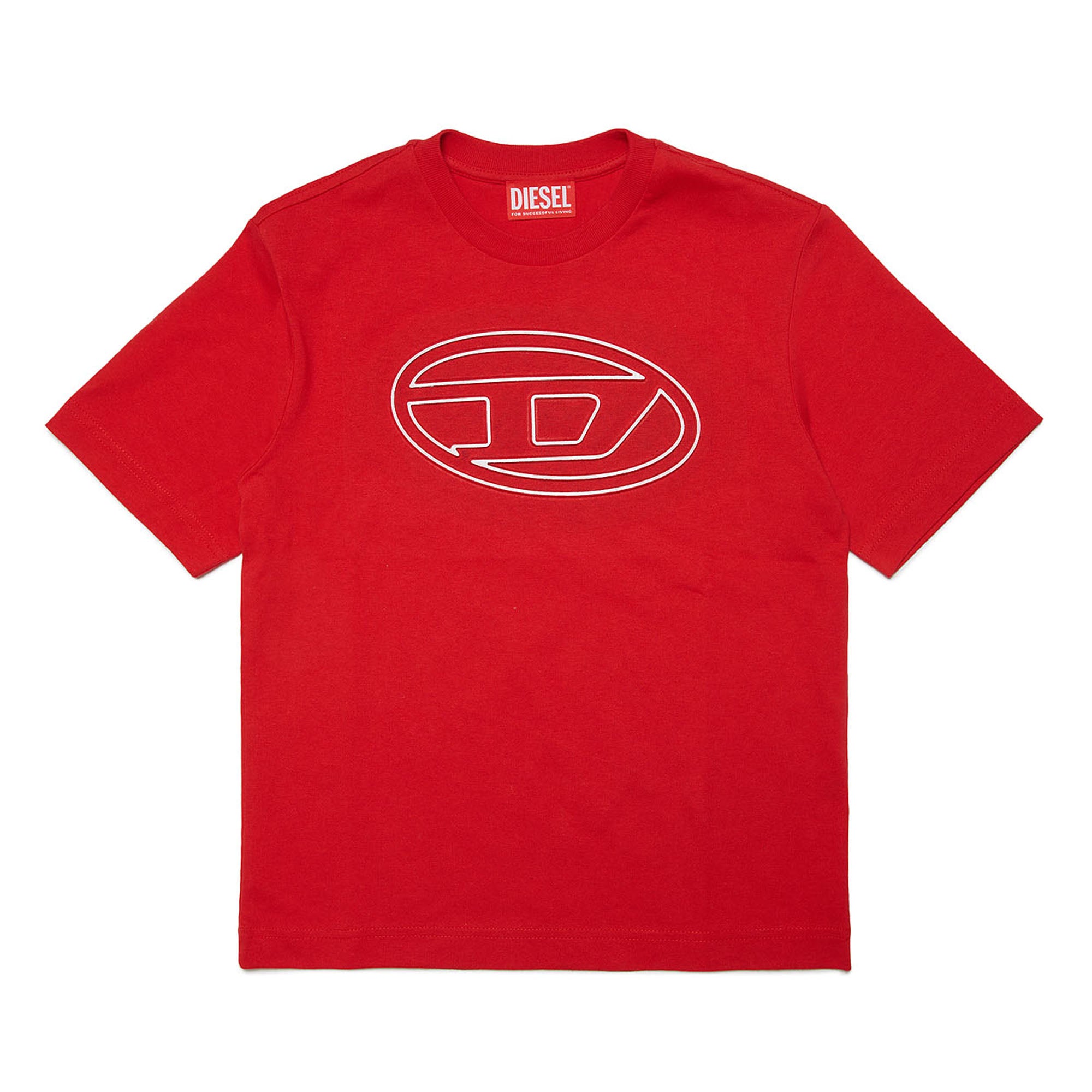 Diesel Red Oval Logo T-Shirt